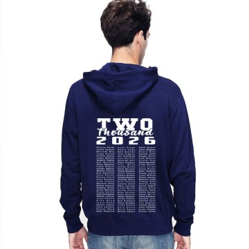 Leavers Hoodie 2026 TEXT BLOCK design Stars & Stripes Hoodie
